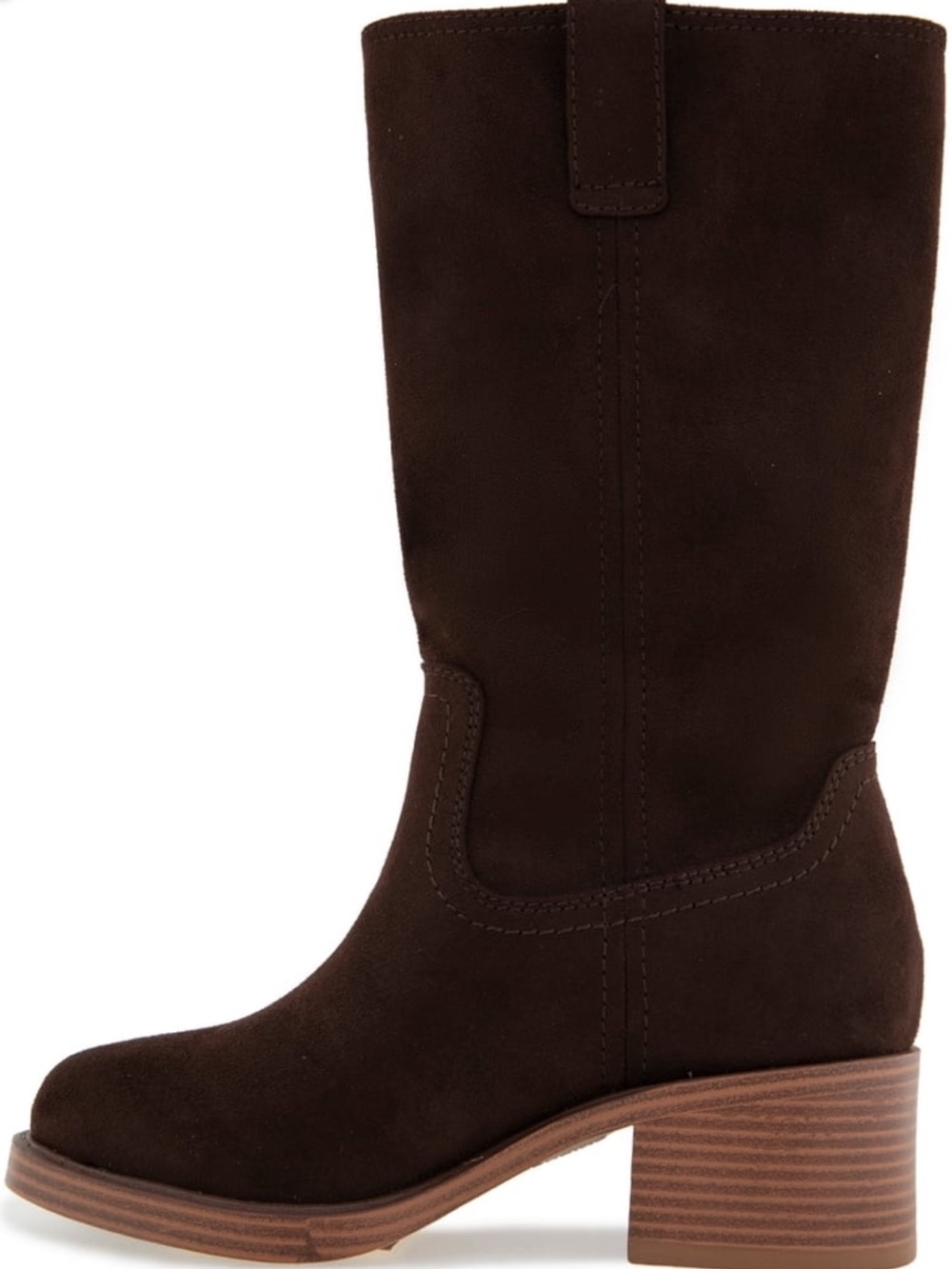 Unionbay Maude Brown Faux Suede Pull-On Boots Size 7 NWT - Picture 8 of 9